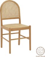 Καρέκλα Alessia pakoworld ξύλο οξιάς-rattan φυσικό 43x44x89εκ