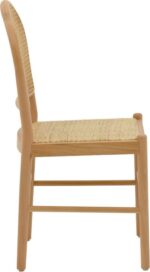 Καρέκλα Alessia pakoworld ξύλο οξιάς-rattan φυσικό 43x44x89εκ - Image 3