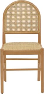 Καρέκλα Alessia pakoworld ξύλο οξιάς-rattan φυσικό 43x44x89εκ - Image 4