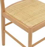 Καρέκλα Alessia pakoworld ξύλο οξιάς-rattan φυσικό 43x44x89εκ - Image 5