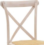 Καρέκλα Dylon pakoworld στοιβαζόμενη white wash ξύλο οξιάς-έδρα φυσικό rattan 48x52x89εκ - Image 6