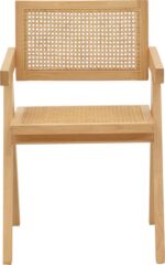 Πολυθρόνα Winslow pakoworld φυσικό rubberwood 52x59x79εκ - Image 5