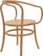 Πολυθρόνα Verfie pakoworld φυσικό ξύλο οξιάς 55x50x83εκ - Image 3