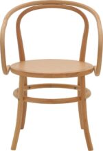 Πολυθρόνα Verfie pakoworld φυσικό ξύλο οξιάς 55x50x83εκ - Image 5