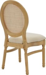 Καρέκλα Canco pakoworld φυσικό rubberwood-φυσικό rattan 50x53x98εκ - Image 2