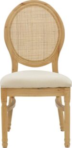 Καρέκλα Canco pakoworld φυσικό rubberwood-φυσικό rattan 50x53x98εκ - Image 4