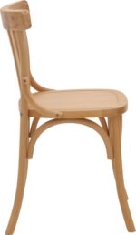 Καρέκλα Flisbie pakoworld φυσικό ξύλο οξιάς 46x48x86εκ - Image 3