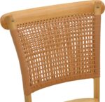 Καρέκλα Karley pakoworld φυσικό ξύλο οξιάς-έδρα φυσικό rattan 48x52x89εκ - Image 6
