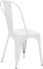 Καρέκλα Utopia pakoworld λευκό μέταλλο 44x44x85εκ - Image 2