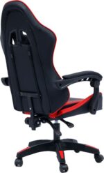 Καρέκλα γραφείου gaming William pakoworld PU μαύρο-κόκκινο - Image 4