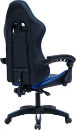 Καρέκλα γραφείου gaming William pakoworld PU μαύρο-μπλε - Image 4
