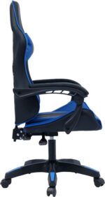 Καρέκλα γραφείου gaming William pakoworld PU μαύρο-μπλε - Image 5