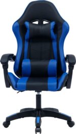 Καρέκλα γραφείου gaming William pakoworld PU μαύρο-μπλε - Image 6