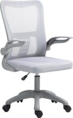 Καρέκλα γραφείου εργασίας Annalise pakoworld mesh γκρι 57x53x100εκ