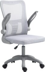 Καρέκλα γραφείου εργασίας Annalise pakoworld mesh γκρι 57x53x100εκ - Image 5