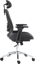 Καρέκλα γραφείου εργασίας Mergi pakoworld μαύρο mesh 62x63x120εκ - Image 4