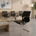 Καρέκλα γραφείου επισκέπτη Valter pakoworld μαύρο pu 55.5x48x88εκ - Image 2
