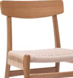 Καρέκλα Safal pakoworld oak δρυς ξύλο-έδρα εκρού σχοινί 51x50x78εκ - Image 6
