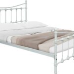 Κρεβάτι Beowulf pakoworld λευκό μεταλλικό 140x190εκ