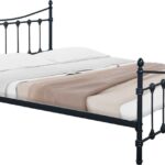 Κρεβάτι Beowulf pakoworld μαύρο μεταλλικό 140x190εκ