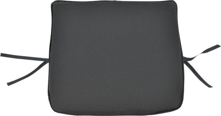 286-000013 Μαξιλάρι καρέκλας Pildo pakoworld μαύρο ύφασμα 45x40x3εκ - Image 1