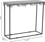 Κονσόλα Bulco Inart χρυσό-μαύρο μέταλλο 80.5x28x72εκ - Image 6
