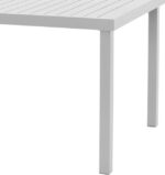 Τραπέζι Kliton pakoworld αλουμινίου λευκό 150x80x74εκ - Image 6