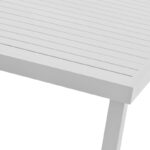 Τραπεζαρία Azelie-Kliton ΙΙ pakoworld σετ 7τεμ γκρι ύφασμα-λευκό αλουμίνιο 150x80x74εκ - Image 5