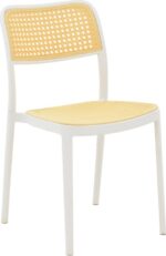 Καρέκλα Westley pakoworld pp φυσικό-λευκό 55x47x81εκ