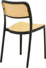 Καρέκλα Westley pakoworld pp φυσικό-μαύρο 55x47x81εκ - Image 3