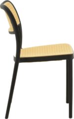 Καρέκλα Westley pakoworld pp φυσικό-μαύρο 55x47x81εκ - Image 4