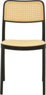 Καρέκλα Westley pakoworld pp φυσικό-μαύρο 55x47x81εκ - Image 5