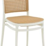 Καρέκλα Nereus pakoworld pp φυσικό-λευκό 45x43x84εκ