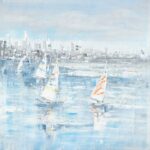 Πίνακας σε καμβά Watery Inart 100x3x100εκ