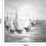 Πίνακας σε καμβά Sailer I Inart 100x3x100εκ - Image 2