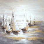 Πίνακας σε καμβά Sailer I Inart 100x3x100εκ