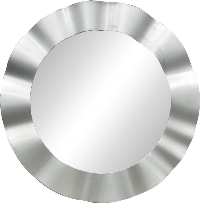 298-000006 Καθρέπτης Perfor pakoworld ασημί pp Φ55x2.5εκ - Image 1