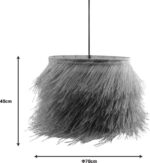 Φωτιστικό οροφής Hairy Inart Ε27 ρατάν σε φυσική απόχρωση Φ70x40εκ - Image 3