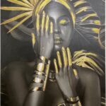 Πίνακας σε καμβά Umone Inart 80x3x120εκ