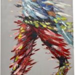 Πίνακας σε καμβά Walking Inart 70x3x140εκ