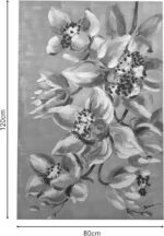 Πίνακας σε καμβά Flourish Inart 80x3x120εκ - Image 2