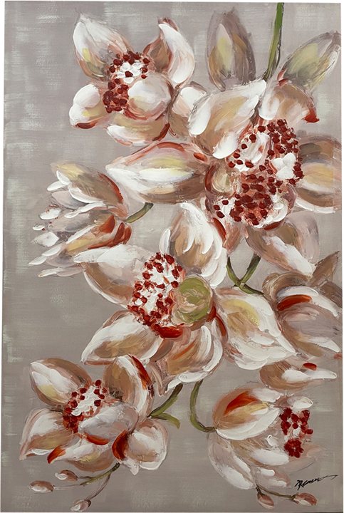 301-000013 Πίνακας σε καμβά Flourish Inart 80x3x120εκ - Image 1