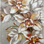 Πίνακας σε καμβά Flourish I Inart 80x3x120εκ