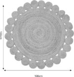 Χαλί Voni Inart φυσικό γιούτα Φ100x1εκ - Image 3