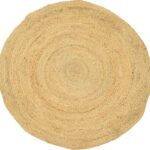 Χαλί Solon Inart φυσικό γιούτα 120x120x1εκ