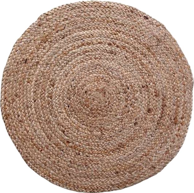 302-000015 Χαλί Solon Inart μπεζ γιούτα 100x100x1εκ - Image 1