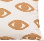 Μαξιλάρι Eyes Inart φυσικό-λευκό ύφασμα 60x60x2.5εκ - Image 3
