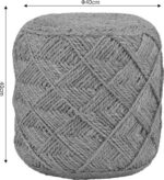 Σκαμπό Vladir Inart φυσικό 100% γιούτα 40x40x40εκ - Image 4