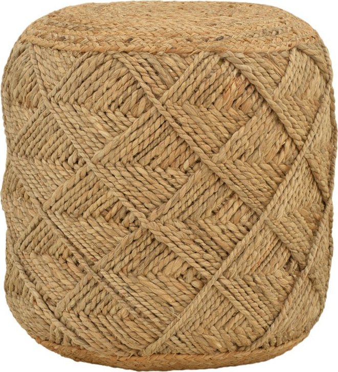 302-000023 Σκαμπό Vladir Inart φυσικό 100% γιούτα 40x40x40εκ - Image 1