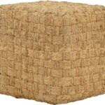 Σκαμπό Aropion Inart μπεζ 100% γιούτα 40x40x40εκ